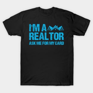 Realtor Fathers Day Gift Funny Retro Vintage T-Shirt